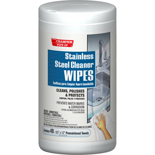 Champion Wipe On Stainless Steel Wipes - Chase Products 438-5505
