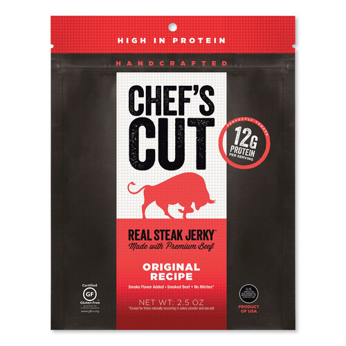 Real Steak Jerky, Original Recipe, 2.5 oz Bag Real Steak Jerky, Original Recipe, 2.5 oz Bag