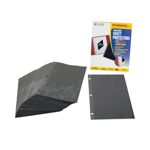 CLI03213 - C-Line Products - Traditional Polypropylene Sheet Protectors, Standard Weight, 11 x 8.5, 100/Box