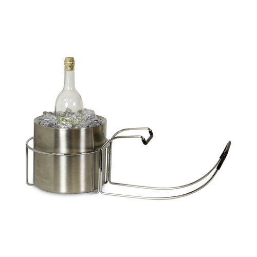 CLI20014 - C-Line Products - Wine By Your Side, Steel Frame/Red Wine Adapter/Ice Bucket, 161.06 cu in, Stainless Steel