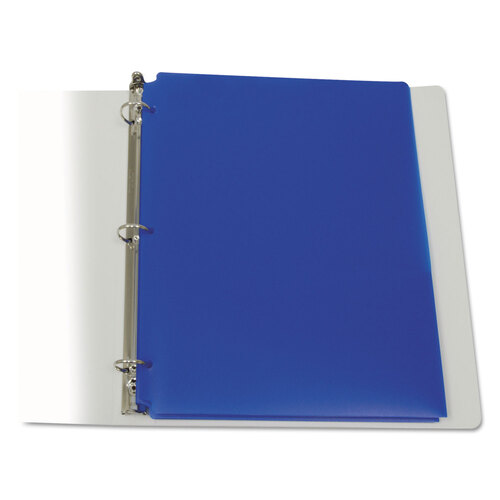 CLI32935 - C-Line Products - Two-Pocket Heavyweight Poly Portfolio Folder, 3-Hole Punch, 11 x 8.5, Blue, 25/Box