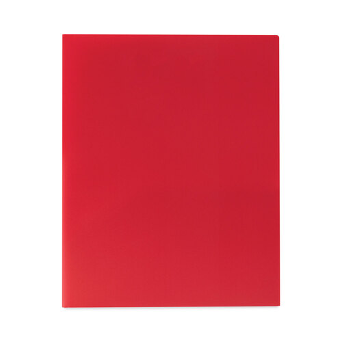 CLI33954BX - C-Line Products - Two-Pocket Heavyweight Poly Portfolio Folder, 11 x 8.5, Red, 25/Box