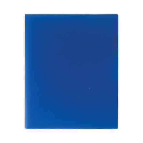 CLI33955BX - C-Line Products - Two-Pocket Heavyweight Poly Portfolio Folder, 11 x 8.5, Blue, 25/Box