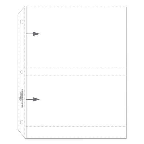 CLI52572 - C-Line Products - Clear Photo Pages for Four 5 x 7 Photos, 3-Hole Punched, 11.25 x 8.13, 50/Box