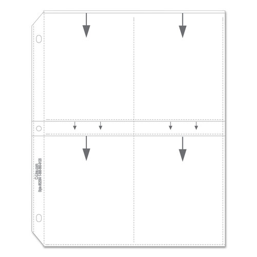 CLI52584 - C-Line Products - Clear Photo Pages for Eight 3.5 x 5 Photos, 3-Hole Punched, 11.25 x 8.13, 50/Box