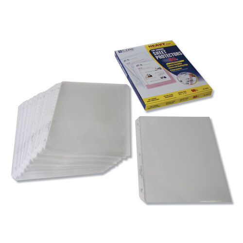 CLI62013 - C-Line Products - Heavyweight Polypropylene Sheet Protectors, Clear, 2&quot;, 11 x 8.5, 50/Box