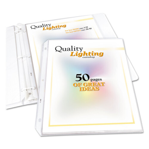 CLI62020 - C-Line Products - High Capacity Polypropylene Sheet Protectors, Clear, 50&quot;, 11 x 8.5, 25/BX