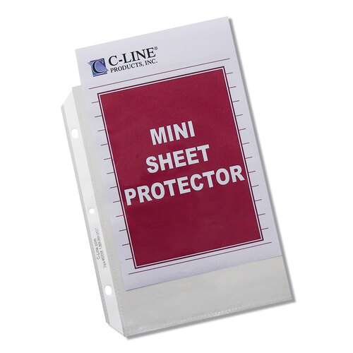 CLI62058 - C-Line Products - Heavyweight Polypropylene Sheet Protectors, Clear, 2&quot;, 8.5 x 5.5, 50/Box