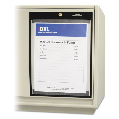 CLI85912 - C-Line Products - Magnetic Stitched Shop Ticket Holders, Clear, 75&quot;, 9 x 12, 25/Box