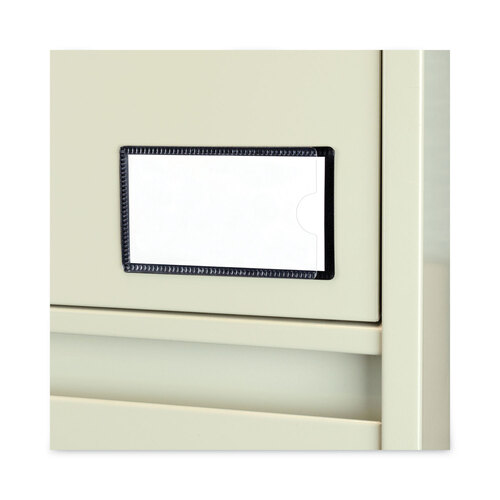 CLI87700 - C-Line Products - Slap-Stick Magnetic Label Holders, Side Load, 4.25 x 2.5, Black, 10/Pack
