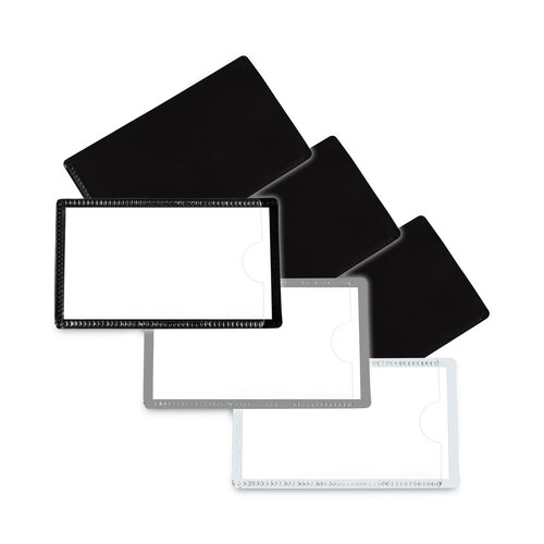 CLI87700 - C-Line Products - Slap-Stick Magnetic Label Holders, Side Load, 4.25 x 2.5, Black, 10/Pack
