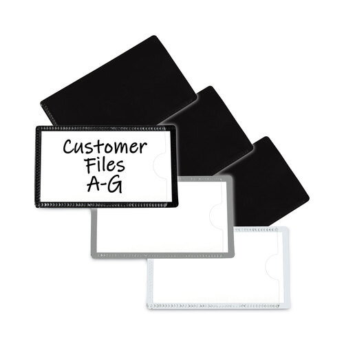 CLI87707 - C-Line Products - Slap-Stick Magnetic Label Holders, Side Load, 4.25 x 2.5, White, 10/Pack