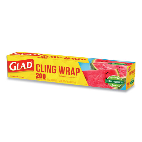 Glad 200 sq ft Plastic Cling Wrap