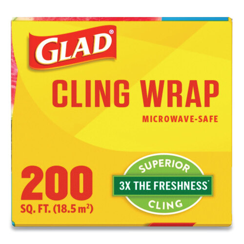 Glad ClingWrap Plastic Food Wrap - 100 Square Foot Roll