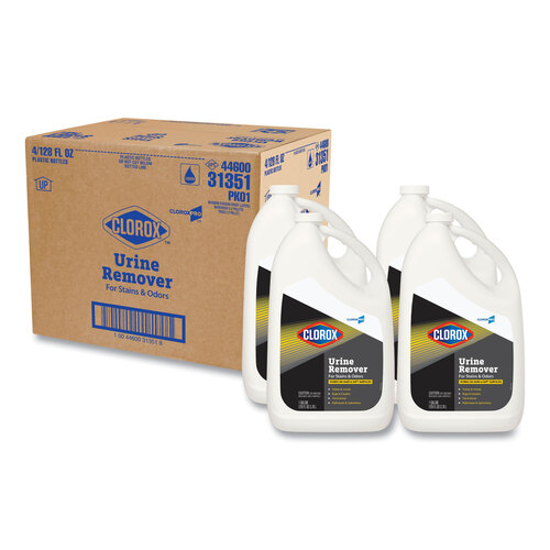 CLO31351CT - Clorox Professional - Urine Remover for Stains and Odors, 128 oz Refill Bottle, 4/Carton