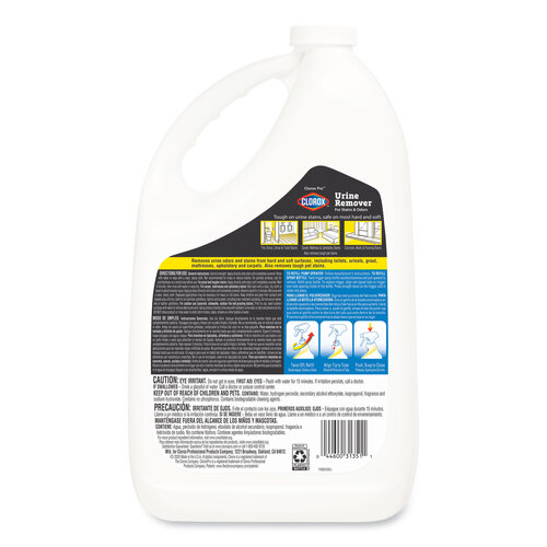 CLO31351CT - Clorox Professional - Urine Remover for Stains and Odors, 128 oz Refill Bottle, 4/Carton