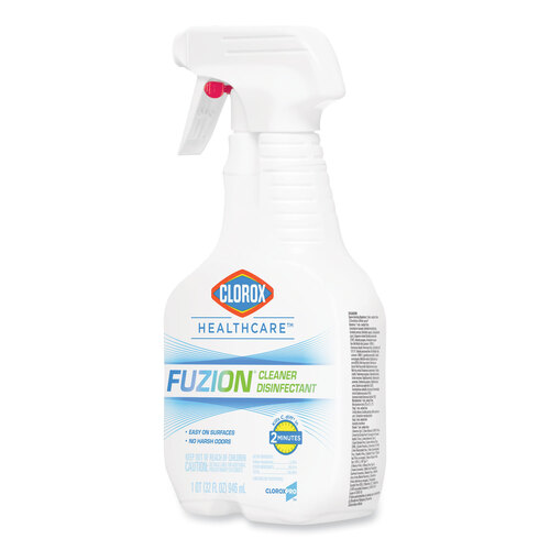 Clorox Healthcare® Fuzion Cleaner Disinfectant, 32 oz Spray Bottle