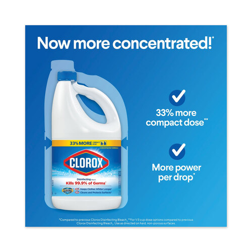 CLO32263 - Clorox Professional - Regular Bleach with CloroMax Technology, 81 oz Bottle, 6/Carton