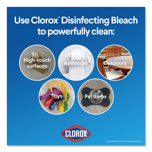 CLO32263 - Clorox Professional - Regular Bleach with CloroMax Technology, 81 oz Bottle, 6/Carton