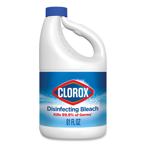 CLO32263 - Clorox Professional - Regular Bleach with CloroMax Technology, 81 oz Bottle, 6/Carton