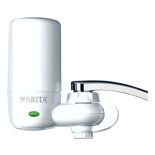 Brita® On Tap Faucet Water Filter System, White, 4/Carton