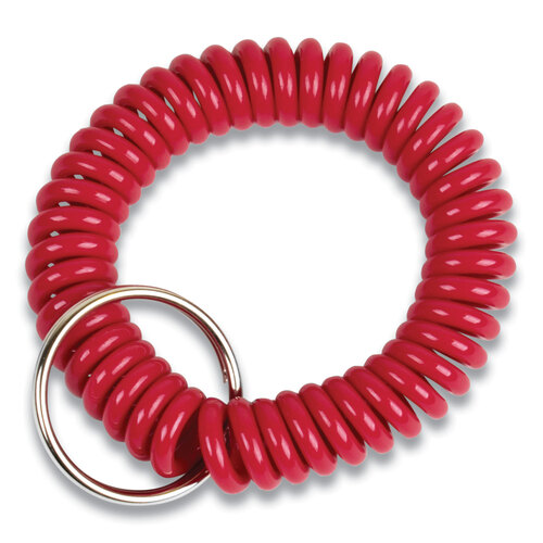 CNK565123 - ControlTek - Wrist Key Coil Key Organizers, Red, 12/Pack