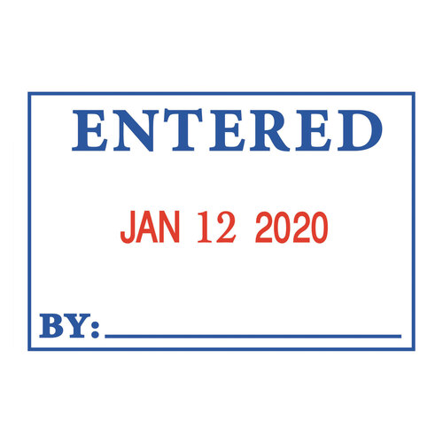 COS011098 - Consolidated Stamp - 4 in 1 e-Message Dater, 0.94 x 1.75, COMPLETED/EMAILED/ENTERED/SCANNED