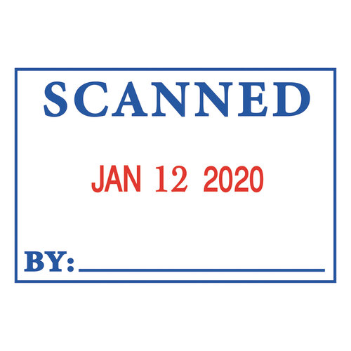 COS011098 - Consolidated Stamp - 4 in 1 e-Message Dater, 0.94 x 1.75, COMPLETED/EMAILED/ENTERED/SCANNED