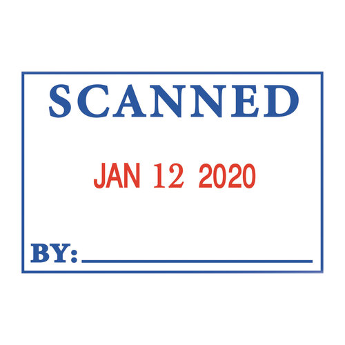COS011098 - Consolidated Stamp - 4 in 1 e-Message Dater, 0.94 x 1.75, COMPLETED/EMAILED/ENTERED/SCANNED
