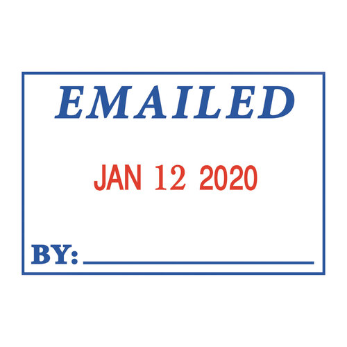 COS011098 - Consolidated Stamp - 4 in 1 e-Message Dater, 0.94 x 1.75, COMPLETED/EMAILED/ENTERED/SCANNED