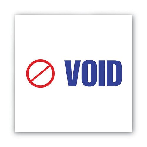 COS035539 - Consolidated Stamp - Pre-Inked Shutter Stamp, Red/Blue, VOID, 1.63 x 0.5