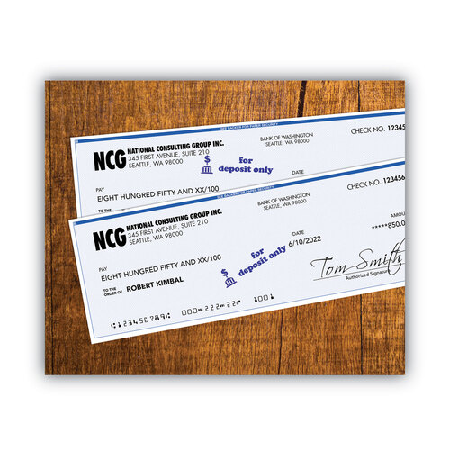 COS035601 - Consolidated Stamp - Pre-Inked Shutter Stamp, Blue, FOR DEPOSIT ONLY, 1.63 x 0.5