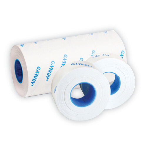 COS090944 - Garvey - One-Line Pricemarker Labels, 0.44 x 0.81, White, 1,200/Roll, 3 Rolls/Box
