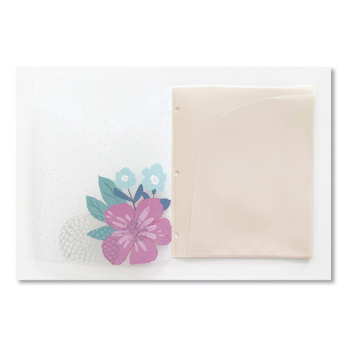 CPP93001 - Carolina Pad - Panache Glossy 3-Hole Punched 6-Pocket Folder, 11 x 8.5, Assorted