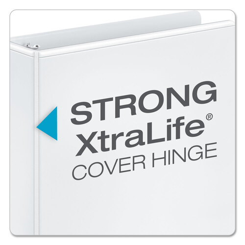 CRD17400 - Cardinal Brands - Performer ClearVue Slant-D Ring Binder, 3 Rings, 1.5&quot; Capacity, 11 x 8.5, White