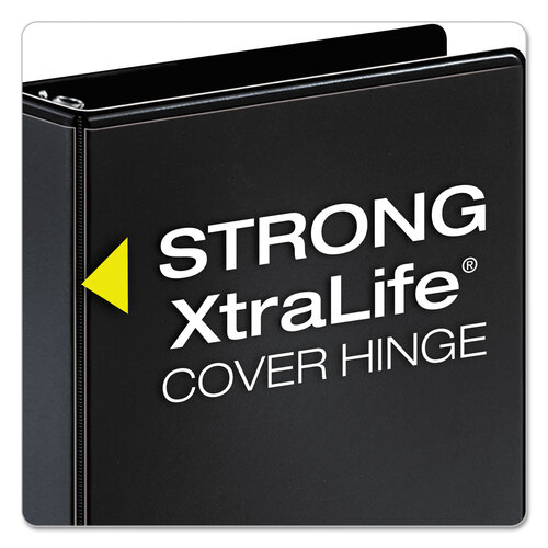 CRD17811 - Cardinal Brands - Performer ClearVue Slant-D Ring Binder, 3 Rings, 4&quot; Capacity, 11 x 8.5, Black