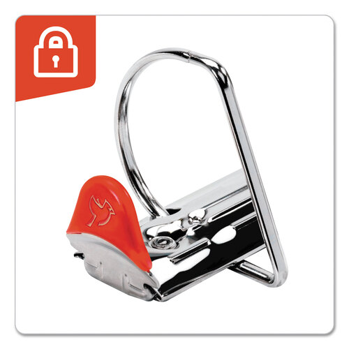 CRD26300 - Cardinal Brands - XtraLife ClearVue Non-Stick Locking Slant-D Ring Binder, 3 Rings, 1&quot; Capacity, 11 x 8.5, White