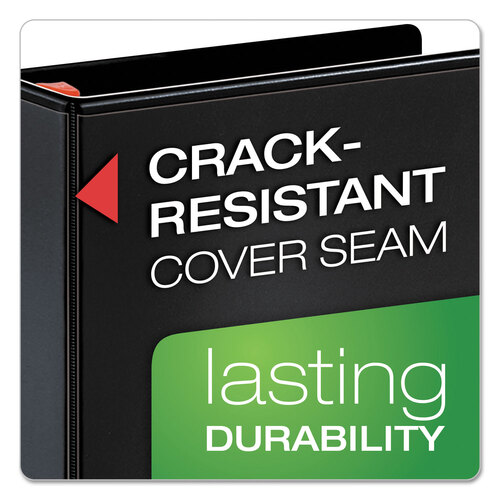 CRD26331 - Cardinal Brands - XtraLife ClearVue Non-Stick Locking Slant-D Ring Binder, 3 Rings, 3&quot; Capacity, 11 x 8.5, Black