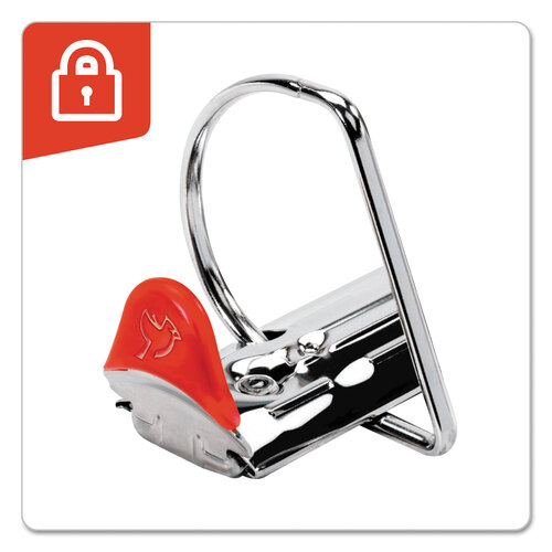 CRD26350 - Cardinal Brands - XtraLife ClearVue Non-Stick Locking Slant-D Ring Binder, 3 Rings, 5&quot; Capacity, 11 x 8.5, White