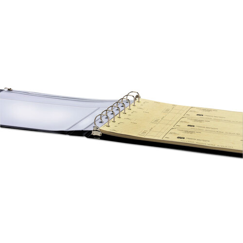 CRD35000 - Cardinal Brands - Check Binder Seven-Ring D-Ring Reference, 7 Rings, 1&quot; Capacity, Black