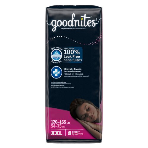 GoodNites Jumbo Pack Youthpant Girl XXL Size 7 - Betty Mills