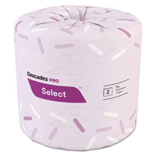 CSDB040 - Cascades Pro - Select Standard Bath Tissue, 2-Ply, White, 4 x 3.19, 500/Roll, 96/Carton