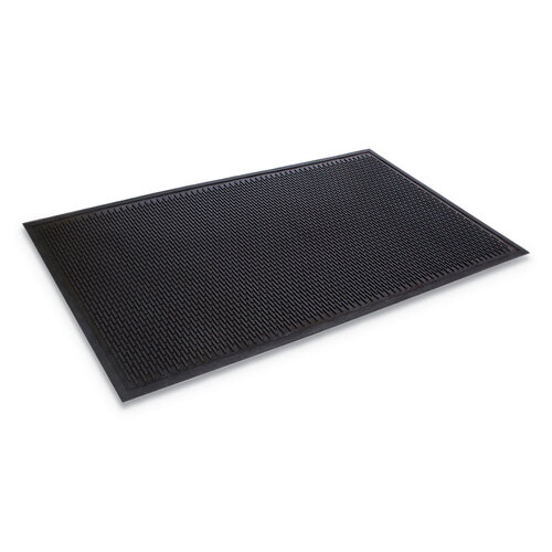 Crown-Tred Indoor/Outdoor Scraper Mat, Rubber, 35.5 x 59.5, Black Crown-Tred Indoor/Outdoor Scraper Mat, Rubber, 35.5 x 59.5, Black