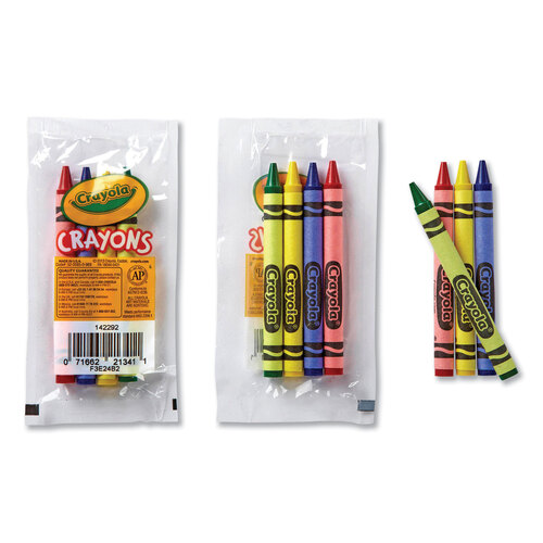 Crayola® Classic Color Cello Pack Party Favor Crayons, 4 Colors