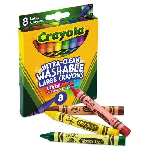 Crayola® So Big™ Crayons, Extra Large, Assorted Colors, Box Of 8