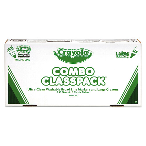 Crayola Ultra-Clean Washable Markers Classroom Pack - Assorted