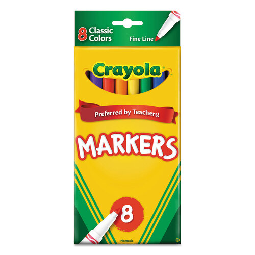 Crayola Washable Window FX Marker, Broad Bullet Tip, Assorted