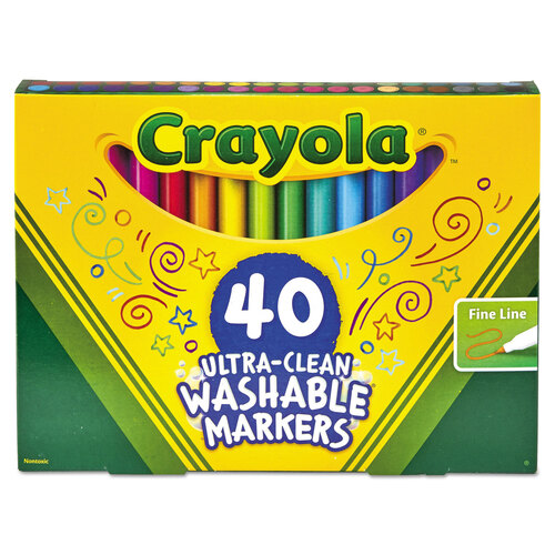Crayola® Thin Line Washable Marker Classpack®
