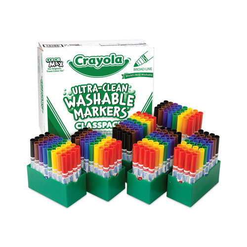 Crayola Washable Window FX Marker, Broad Bullet Tip, Assorted