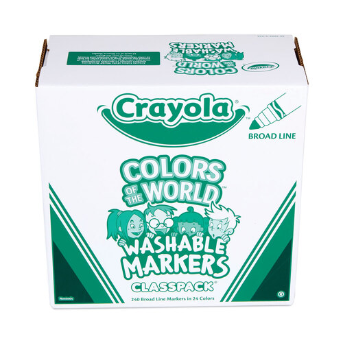 Crayola Fine Line Markers Classpack - Fine Marker Point - Assorted